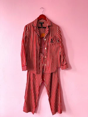 Lauren Ralph Lauren красный в полоску пижамы комплект женщин S - Изображение 1 из 4