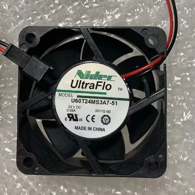 1PCS New NIDEC U60T24MS3A7-51 DC24V 0.09A 2 pin cooling fan#QW - Image 1 of 2