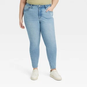 Ava & Viv Womens High Rise Skinny Jeans Heavyweight - Picture 1 of 18