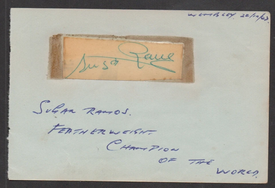 Dave Charnley Boxing authentic genuine authentic signed autograph signature COA - Image 1 of 1