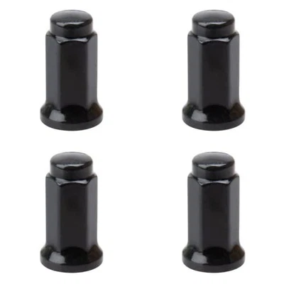 TUSK (4PK) Flat Base Lug Nut 10mm x 1.25mm Thread Pitch w/14mm Head Black — 第 1/2 张图片