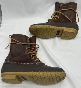 LL Bean Bean Boots Duck Hunting Boots Leather Mens Size 8.5 M Made In USA NEW - Picture 1 of 7