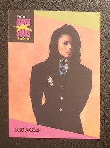 Juego profesional de tarjetas musicales SuperStars 1991 #58 Janet Jackson - Imagen 1 de 1