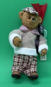 Gentleman Golfer Bear Resin Figurine Gift 5 1/2 in - Picture 1 of 3