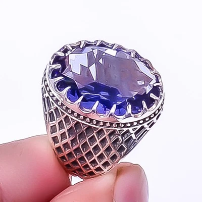 Iolite 925 Sterling Silver Turkish Ring s.6 R7653-21 - Image 1 of 4