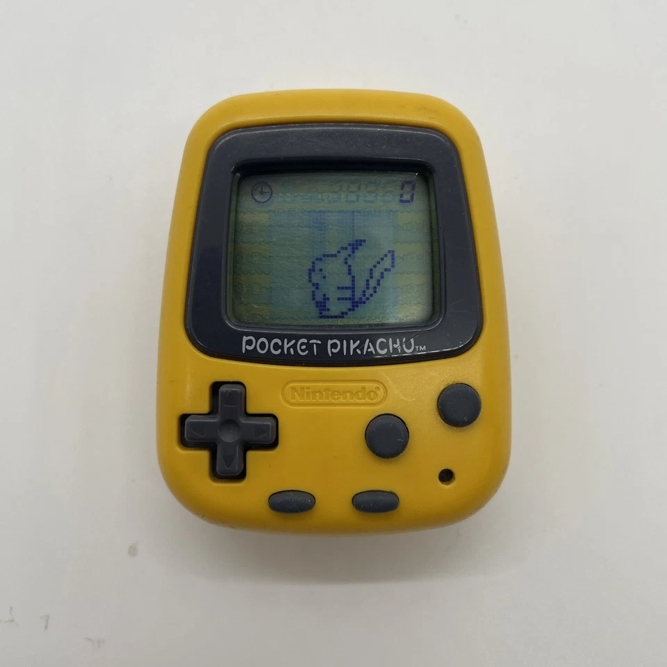 Nintendo Pocket Pikachu 1998 Pokémon Podómetro Virtual Mascota Amarillo Foto 1 de 3