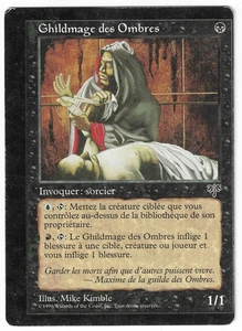 ►Magic-Style◄ MTG - Shadow Guildmage - French Mirage MISCUT MISPRINT - Played - Picture 1 of 2