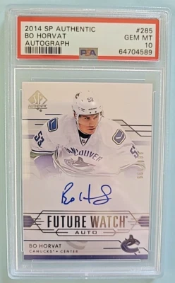 2014-15 Bo Horvat SP Authentic Future Watch Rookie Auto RC /999 PSA 10 - Image 1 of 2