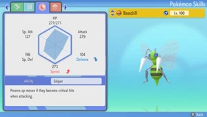 Pokemon Brilliant Diamond Shining Pearl BDSP - Shiny 6IV Max EV Beedrill - Picture 1 of 4