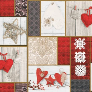 PVC Tischdecke Coeur Herz rot Weihnachten Winter Wachstuch Breite&Länge wählbar - Bild 1 von 3