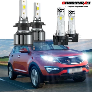 Combo H7 H11B LED Headlight High&Low Beam Bulbs Kit For Kia Sportage 2011-2016 - Picture 1 of 13