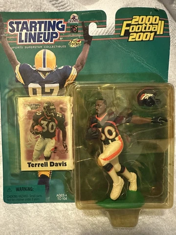 Starting Lineup Terrell Davis 00-01 Denver Broncos Figure & Collectors Card Cover