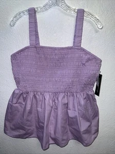 NWT Junior XL Derek Heart Lavender Tank Top Baby Doll Y2K Orchid Bloom - Picture 1 of 8