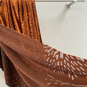 OFERTA% AMARIS* Pann terciopelo terciopelo tela por metros flores naranja tela Nya Nordiska - Imagen 1 de 12
