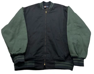 Vintage Dickies Workwear Quilted Lined Bomber Blue Green Jacket Mens XL - Picture 1 of 9