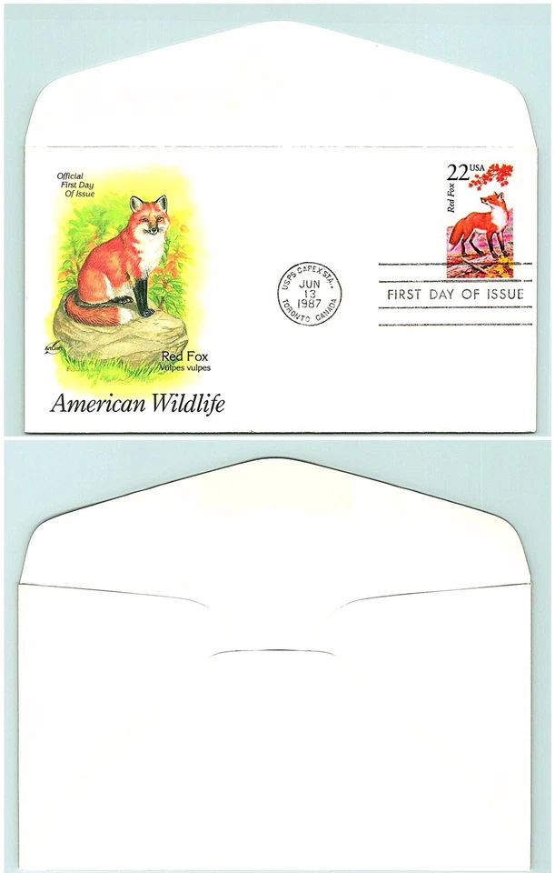 S01-3396, WILDLIFE, RED FOX, ARTCRAFT FDC - Image 1 of 1
