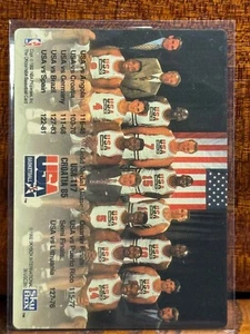 1992 Skybox NBA Hoops 1992 Summer Olympics USA Team Barcelona Spain Plastic Card - Picture 1 of 2