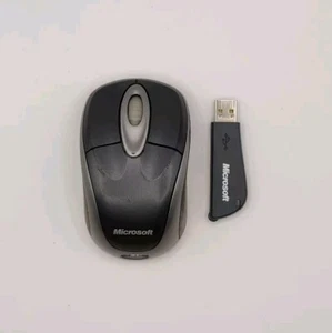 Microsoft Wireless Notebook Optical Mouse 3000 Model 1056 & USB Receiver X806546 - Picture 1 of 8