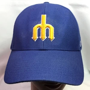 Cooperstown Collection 47Brand Seattle Mariners Strapback Baseball Hat ‘47 - Picture 1 of 8