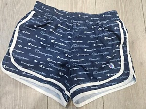 Champion Girls' Blue White Athletic Quick Dry Lined Shorts size L (8-10) - Picture 1 of 5