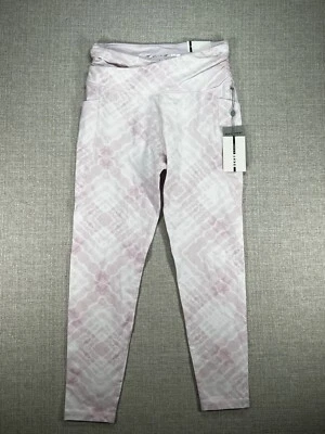 Leggings esportivas femininas ao ar livre DKNY adultas rosa média elástica - Imagem 1 de 4