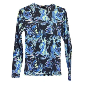 ASOS DESIGN muscle long sleeve T-shirt in all over print Men's Sz XS - Picture 1 of 3