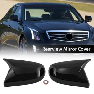 2X For Cadillac ATS CT4 2014-2018 Mirror Cover Rear View Caps Shell Add-on Style - Picture 1 of 8