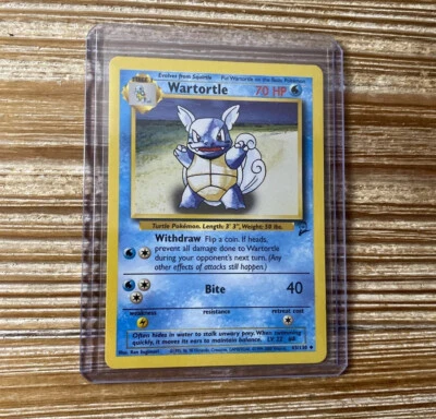 Wartortle 63/130 Base Set 2 Uncommon WOTC Pokemon Card NM-Mint - Image 1 of 2