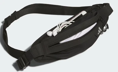 Adidas Unisex Correr Cintura Bolsas Negro Atlético Correr Cruzado Gimnasio Saco Bolso NUEVO $40 Foto 1 de 4