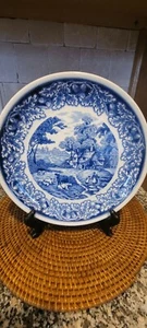 Vintage Biltons England Farmhouse Dinner plate. Blue china. - Picture 1 of 3