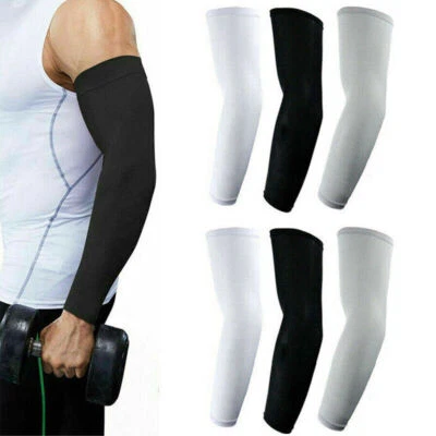 Funda de compresión para mangas de brazo de enfriamiento protección solar UV deportes para hombres mujeres EE. UU. Foto 1 de 4