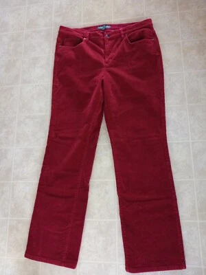 Винтажные активные женские вельветовые брюки Ralph Lauren красный хлопок 12 - Изображение 1 из 3