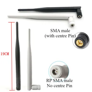 5dBi 2.4Ghz WiFi Aerial LTE Omni Radio Antenna Camera Router Modem SMA Connector - Picture 1 of 8