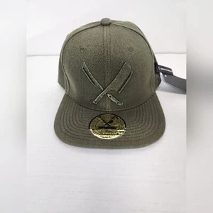 Distorted People Armeegrün Barber & Butcher Snapback Mütze Neu mit Etikett - Bild 1 von 12