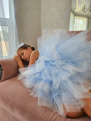 платье нарядное, голубое пышное на девочку в стиле Алисы , Эльзы - Image 1 of 4