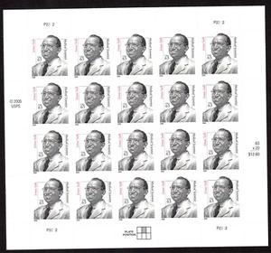 Scott #3428 Jonas Salk Polio Full Sheet of 20 Stamps - MNH P#2222 - Picture 1 of 1