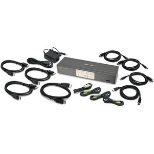 IOGEAR 4-Port DisplayPort KVMP Switch with USB 3.0 Hub (TAA Compliant)