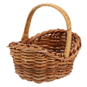 Rattan Small Basket Picnic Baskets Wedding for Favors Mini Woven - Picture 1 of 12
