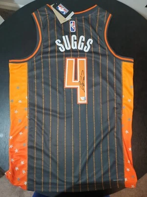 JALEN SUGGS SIGNED AUTO NIKE CITY EDITION SWINGMAN JERSEY FANATICS ORLANDO MAGIC - Image 1 of 4