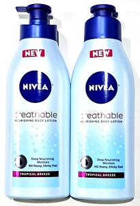 2 Pack Nivea Breathable Nourishing Body Lotion Tropical Breeze Deep No Heavy - Picture 1 of 1