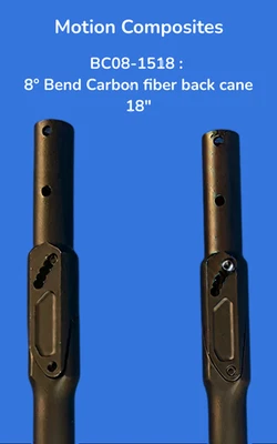 Bastón trasero de carbono Motion Composites OEM 18" (juego) nuevo, altura y ángulo ajustables Foto 1 de 4