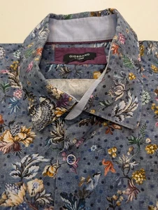 GIORDANO SHIRT Size L  - Gorgeous Abstract Design - Classy Stunning Crazy - Picture 1 of 10