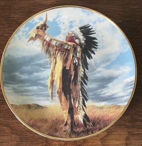 Native American Heritage Collectible Plate. Prayer To The Great Spirit. - Picture 1 of 3