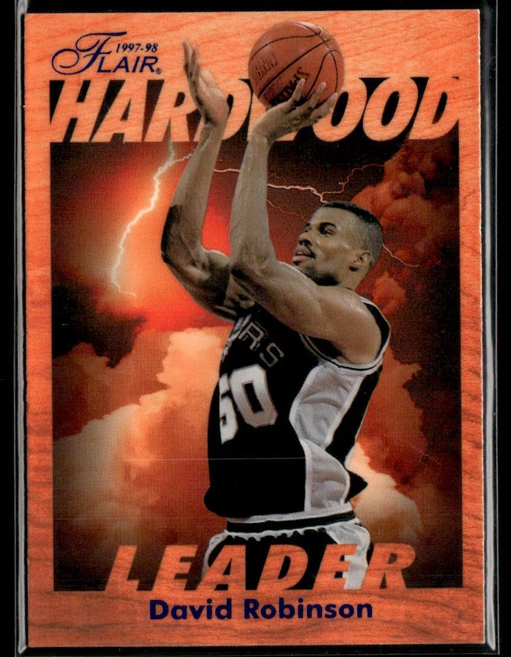 1997-98 Fleer #24 David Robinson Hardwood Leaders Spurs Basketball Card 0203N - Image 1 of 2