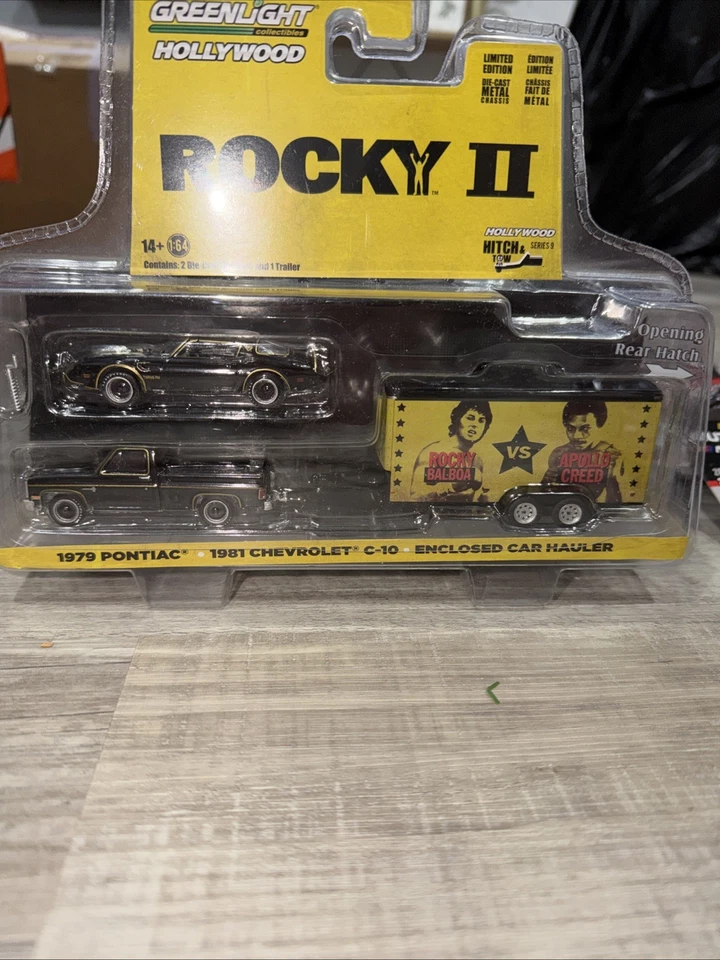 全新 2021 GREENLIGHT 1:64 1981 雪佛兰 C10 1979 PONTIAC HAULER "ROCKY 2" VHTF — 第 1/1 张图片