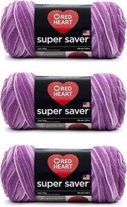 Red Heart Super Spar Purple Tones Garn - 3er Pack 3er Pack,  - Bild 1 von 10