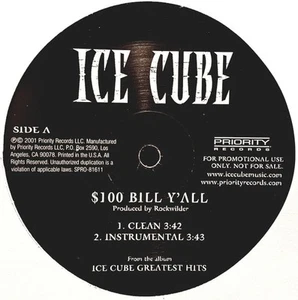 Ice Cube, $100 Bill Y'all, (12", Promo), VG+, 3587366235 - Picture 1 of 4