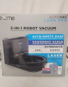 Robot aspirador y fregona vibratoria iHome iHRV13-BLK AutoVac Luna Pro 3 en 1 - Imagen 1 de 4