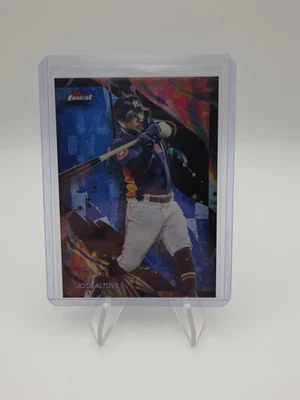 2024 Topps Finest - Uncommon Jose Altuve #121 Blue Refractor /150 - Image 1 of 3