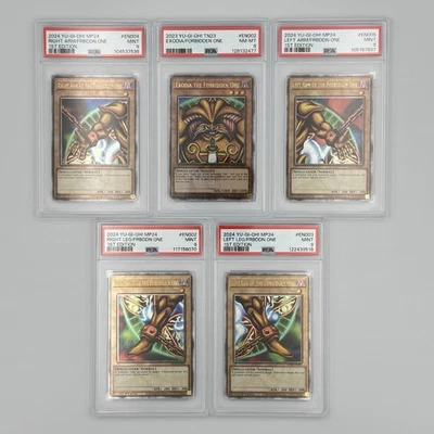 Yugioh Exodia the Forbidden One Complete QCR Set PSA 9, 8 - TN23 MP24 2024 2023 - Image 1 of 4